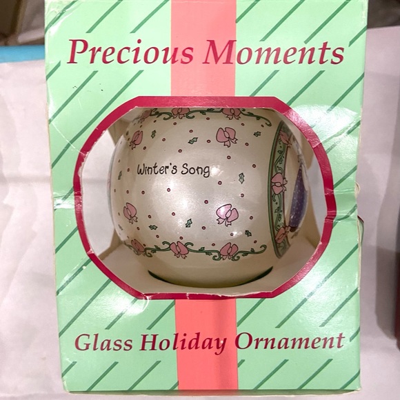 Vintage Precious Moments Glass Christmas Tree Ornament NIB. USA Made - Picture 5 of 5